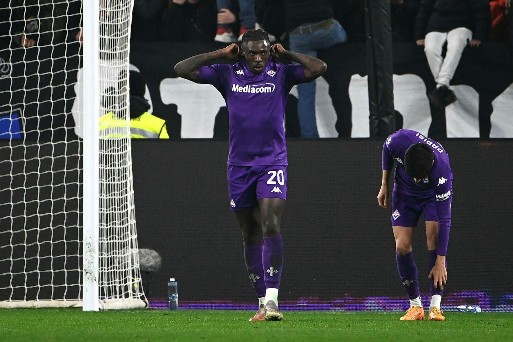 Moise Kean skoraði mark Fiorentina í dag.