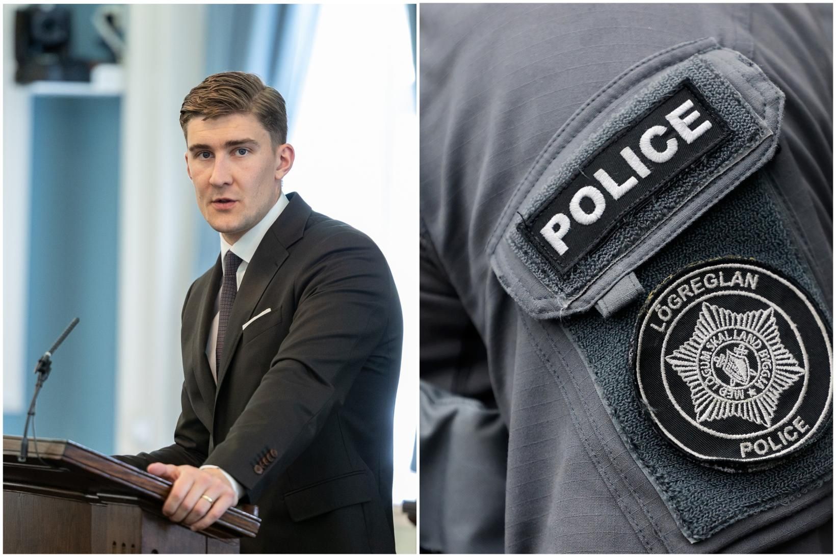 Lögreglan var með sérstakt eftirlit við heimili Snorra.