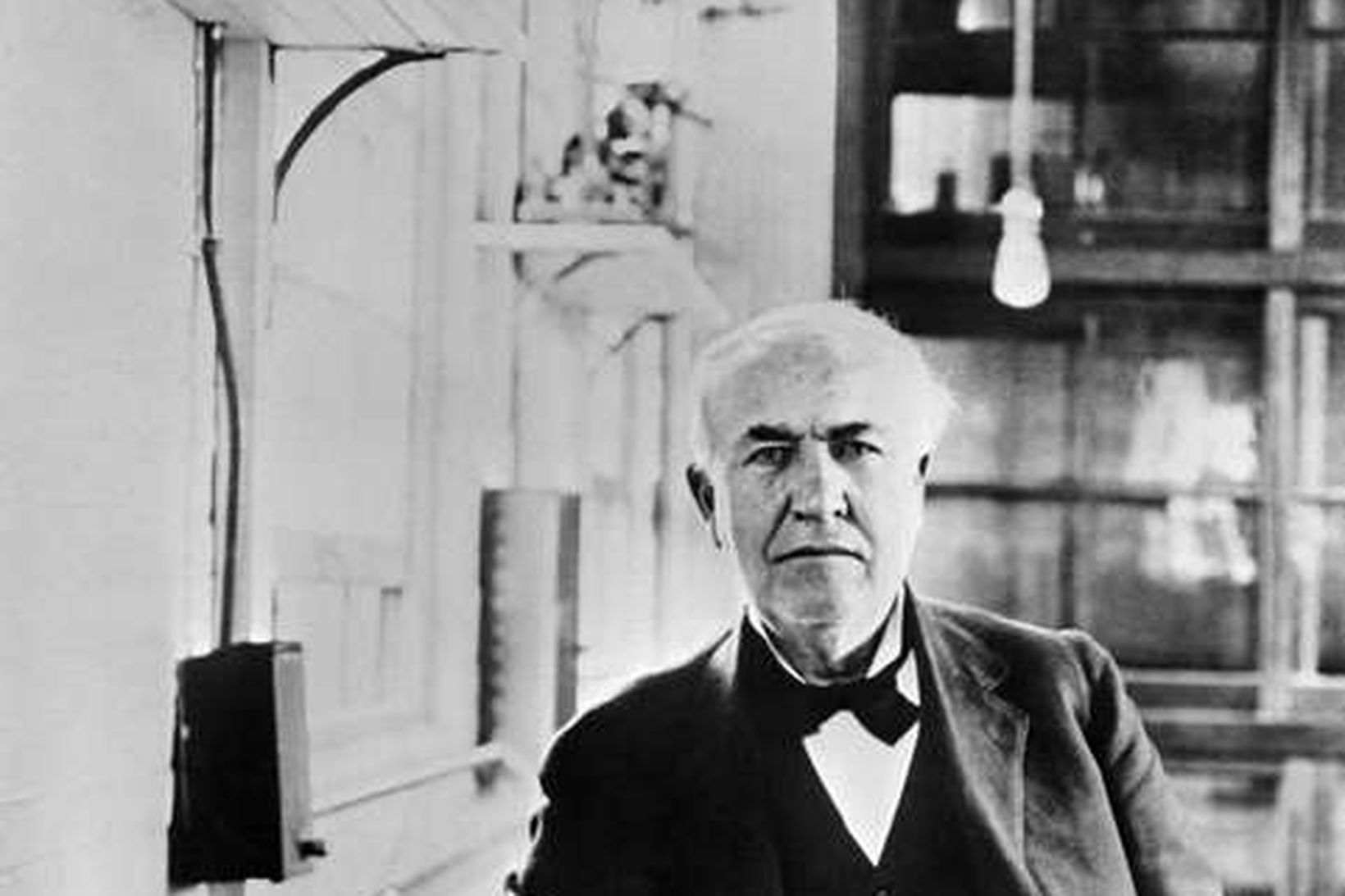 Bandaríski uppfinningamaðurinn Thomas Alva Edison.