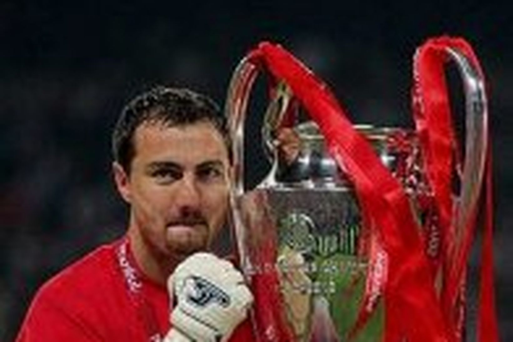 Jerzy Dudek átti stóran þátt í því að tryggja Liverpool …