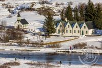 Þingvellir í vetrarbúningi