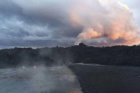A new hot stream has formed at the far eastern end of Holuhraun.