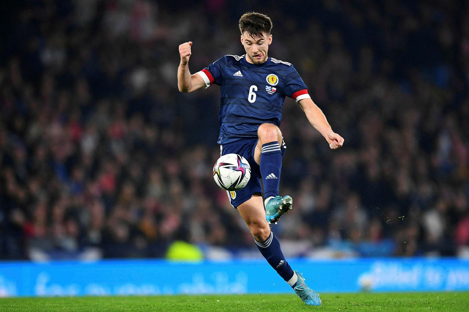 Kieran Tierney er á förum frá Arsenal.