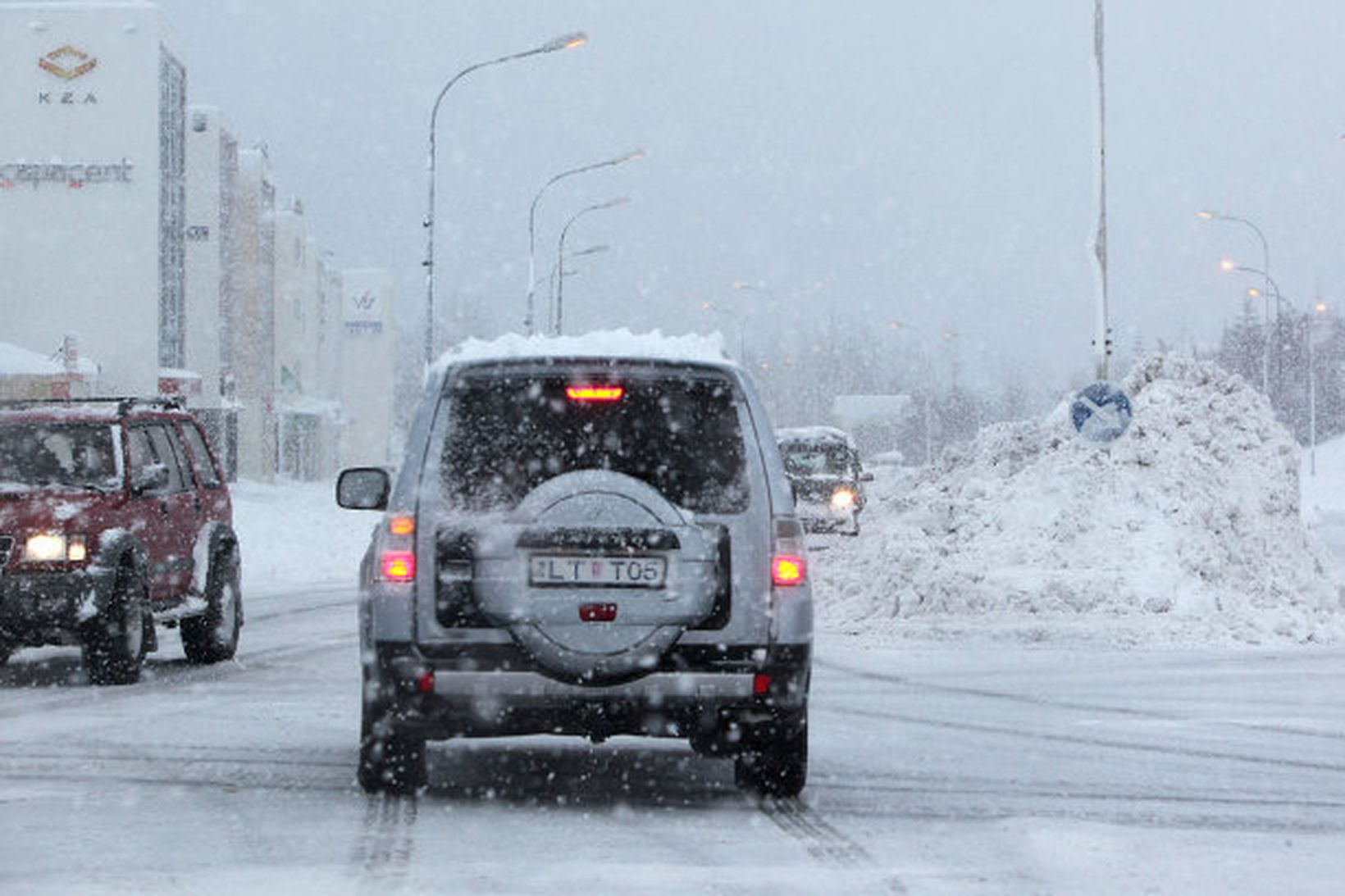 Frá Akureyri í gær.