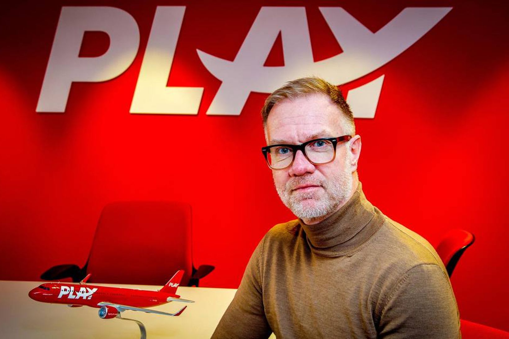 Einar Örn Ólafsson forstjóri Play segir að uppbygging dótturfélagsins Fly …