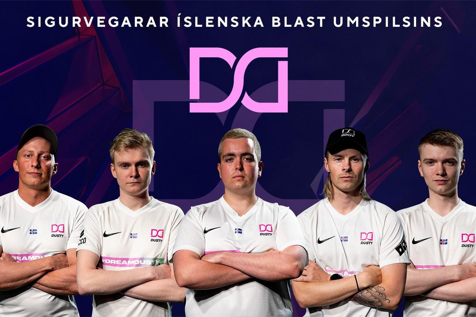 Sigurvegarar íslenska Blast umspilsins.