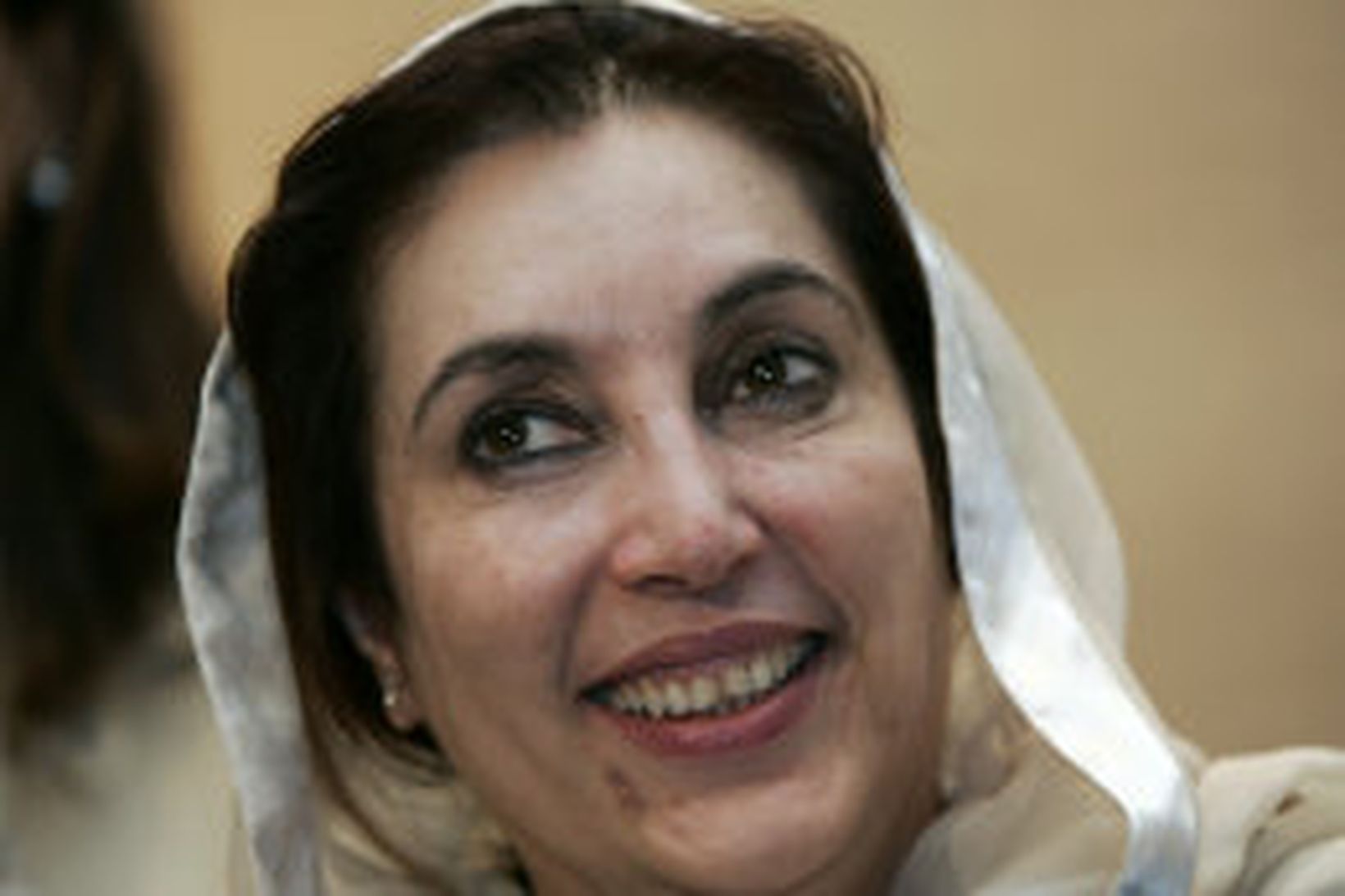 Benazir Bhutto, fyrrum forsætisráðherra Pakistans.