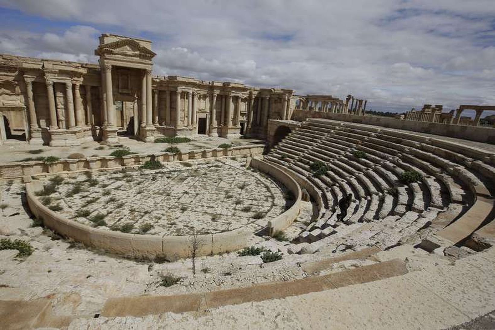 Aftökurnar fóru fram í fornu hringleikahúsi í Palmyra.