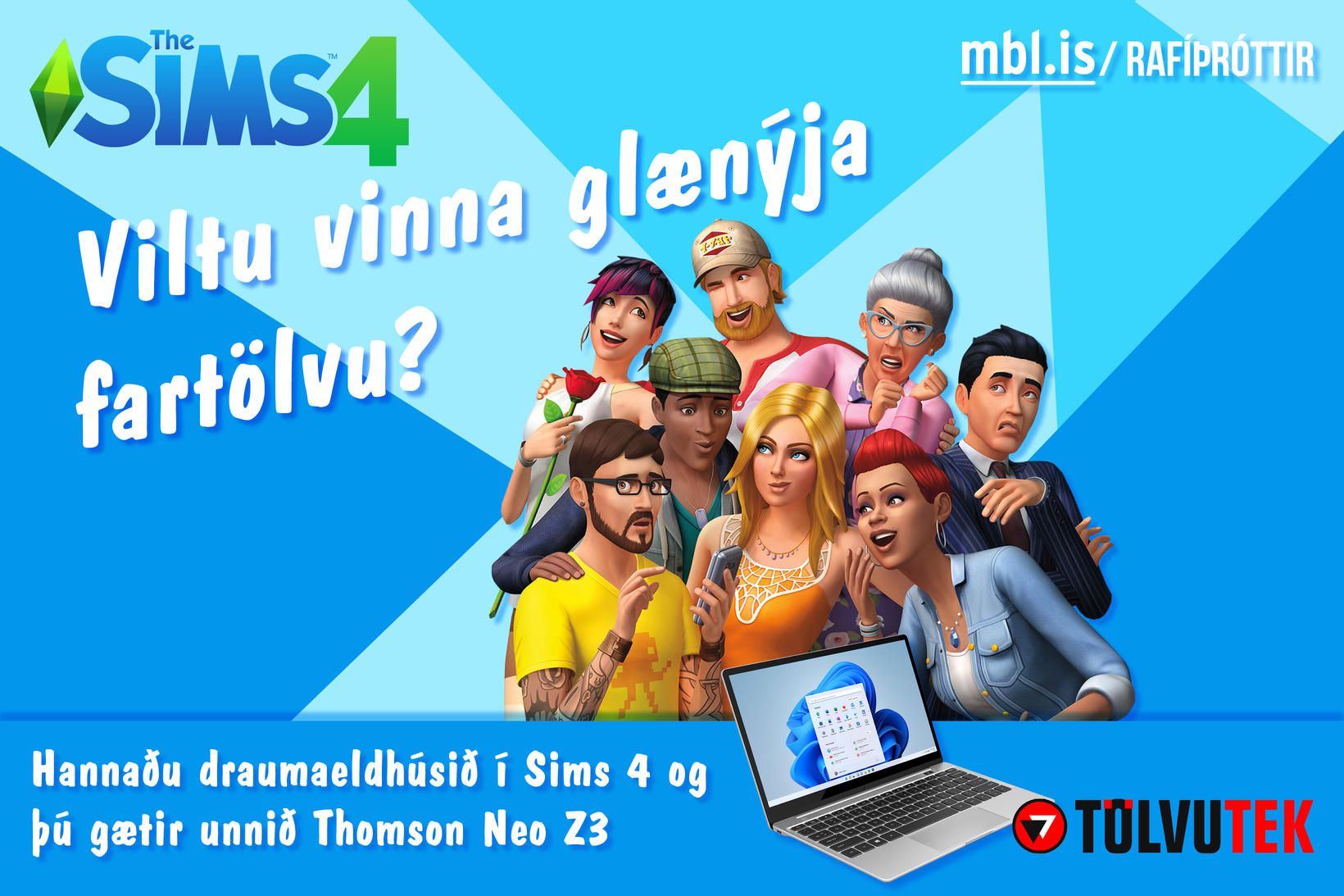 Hönnunarkeppni mbl.is í tölvuleiknum Sims 4 er farin af stað.