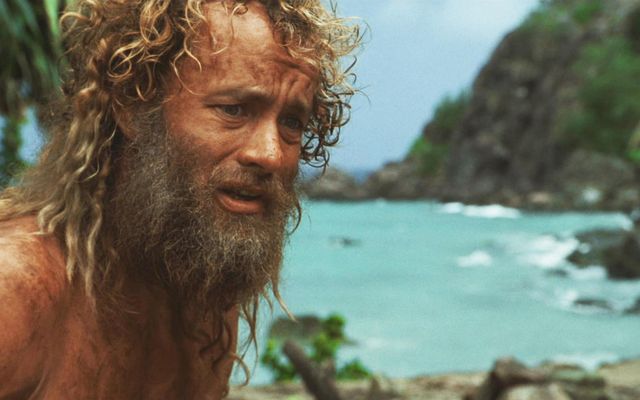 Leikarinn Tom Hanks í hlutverki sínu í Castaway.