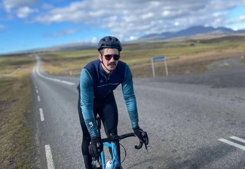 Búi Aðalsteinsson is a cyclist and host of the podcast Hjólvarpið (The Bikecast).