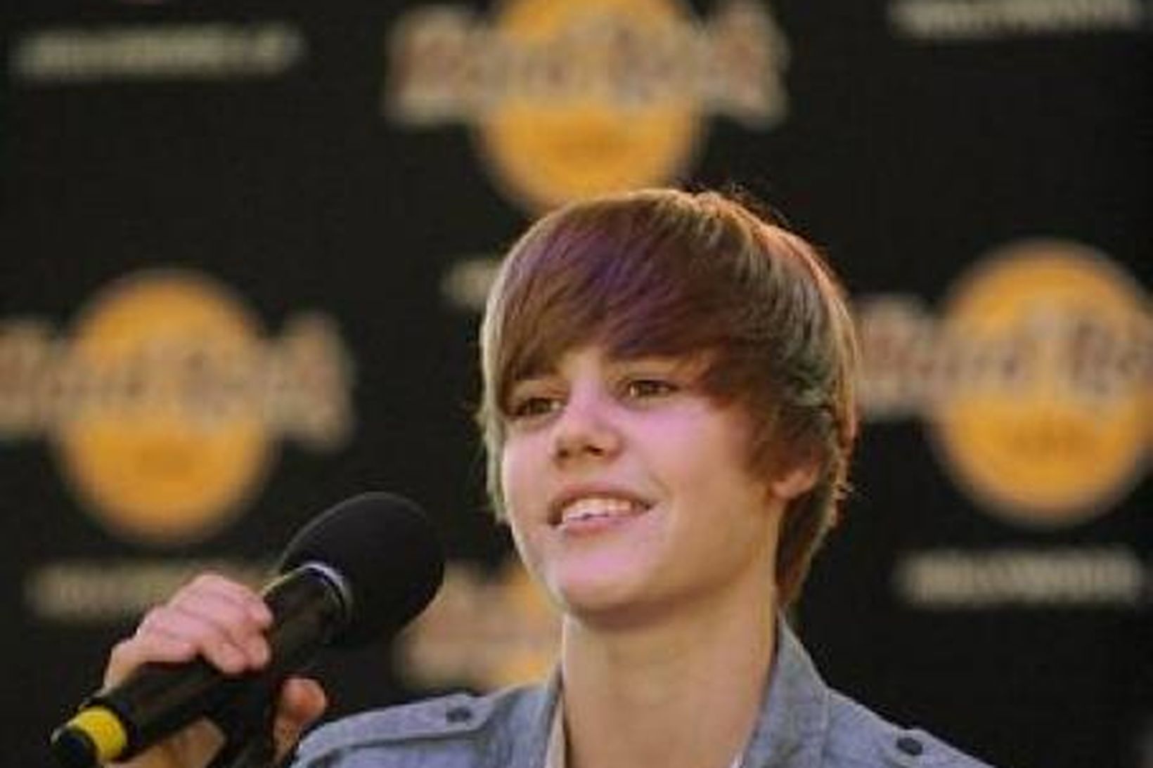 Kanadiska ungstirnið Justin Bieber.