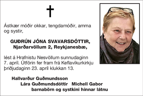 Guðrún Jóna Svavarsdóttir,