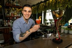 Alexander Jósef Alvarado barþjónn á Jungle stóð uppi sem sigurvegari í þemakeppninni á RWC þar …