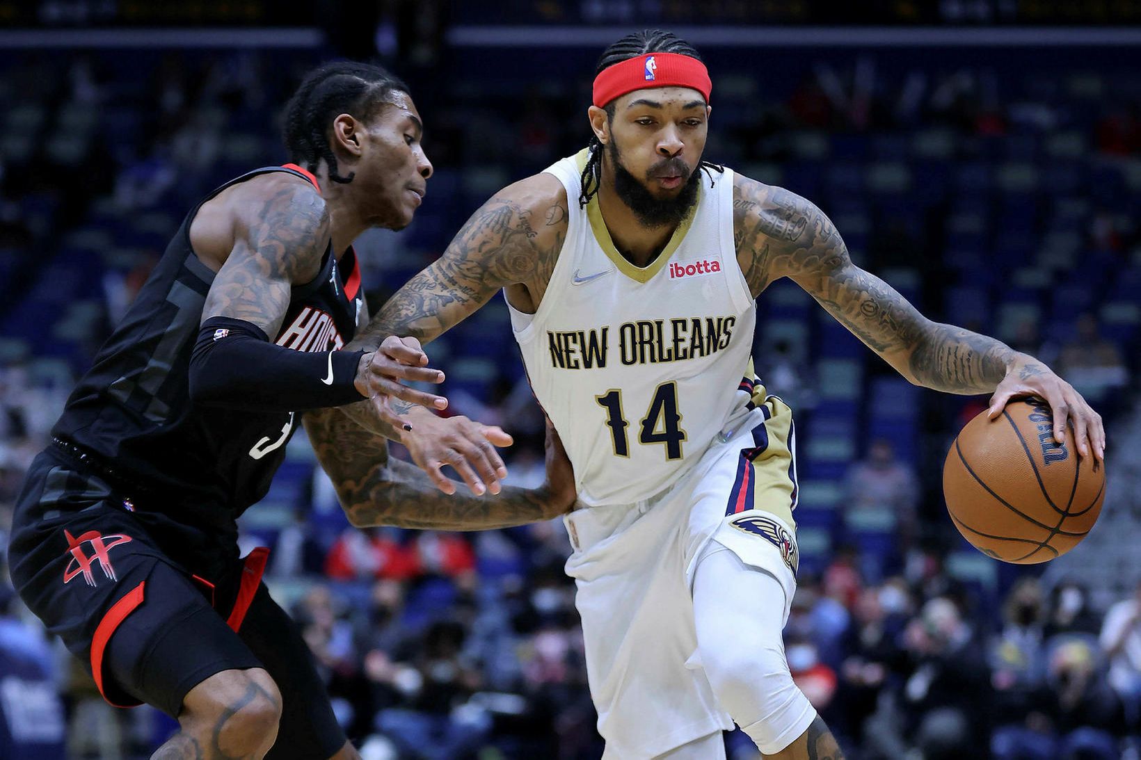 Brandon Ingram átti góðan leik fyrir New Orleans.