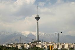 Horft yfir Teheran höfuðborg Íran.