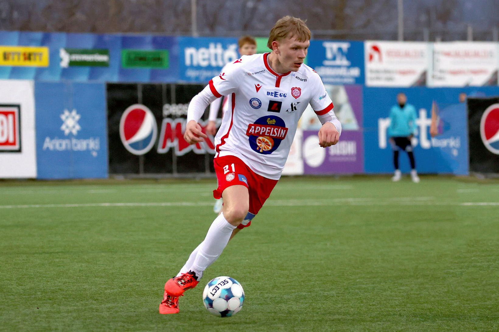 Sigfús Fannar Gunnarsson skoraði þrennu fyrir Þór í kvöld.