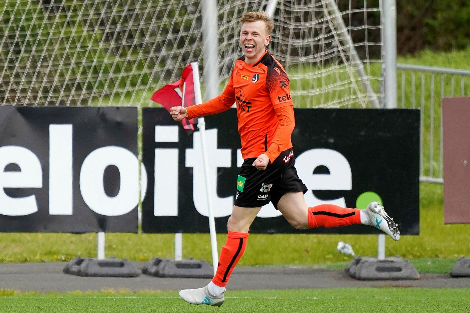Benedikt Daríus Garðarsson skoraði fyrra mark Fylkis í kvöld.
