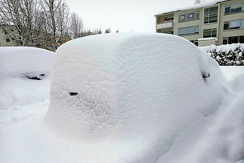 "I have no idea where I parked last night. Could this one be mine?" ( Something said numerous times in Akureyri, yesterday).