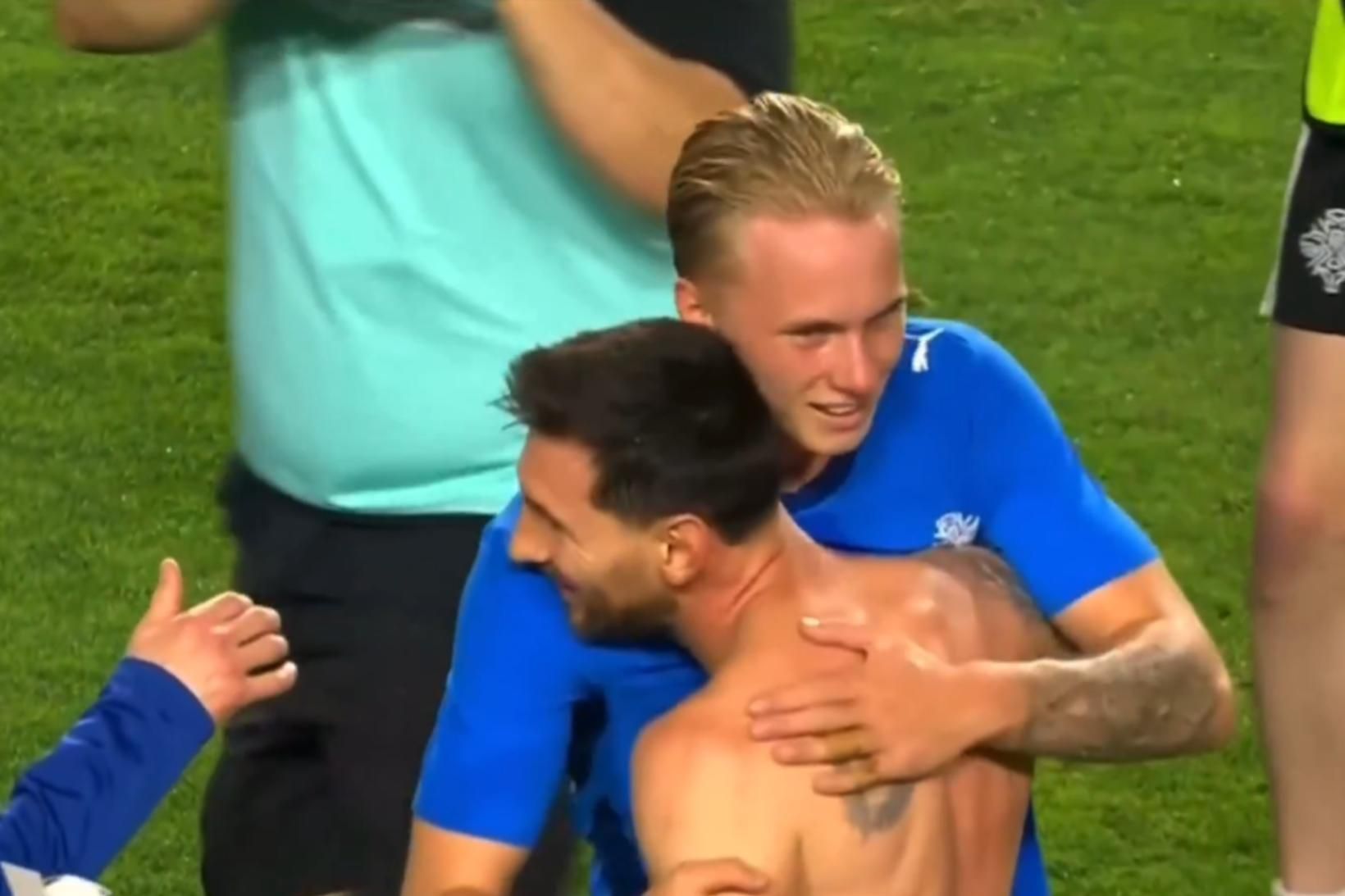 Daníel og Messi féllust í faðma eftir leik
