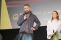 Skjaldborg Erlendur Sveinsson svaraði spurningum áhorfenda á sviði.
