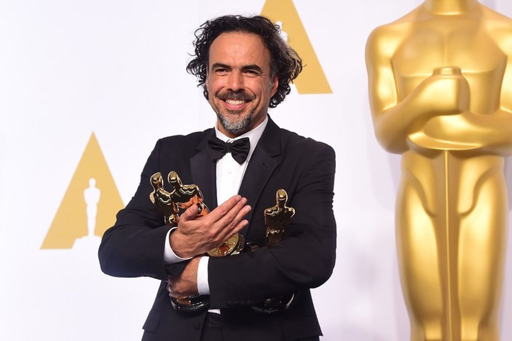 Leikstjórinn Alejando González Iñárritu hlaut Óskarsverðlaun fyrir mynd sína Birdman.