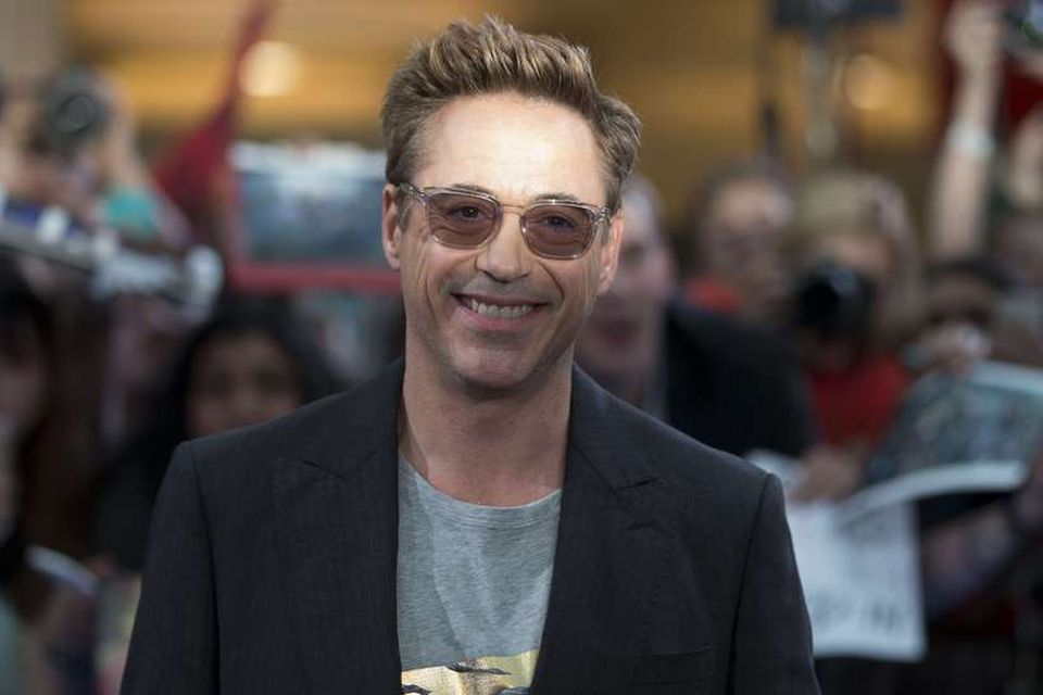 Robert Downey Jr á frumsýningu Avengers: Age of Ultron.