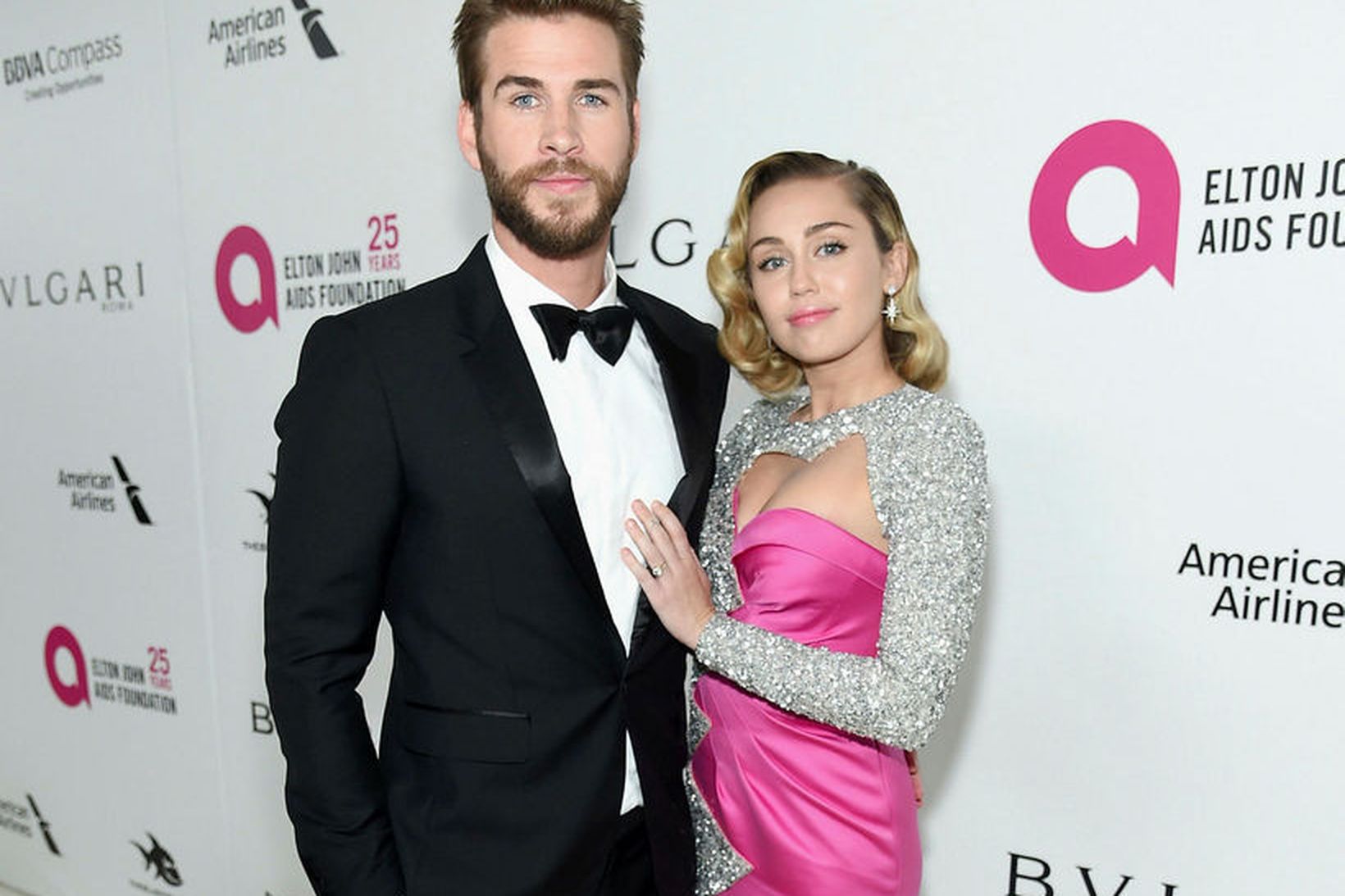 Liam Hemsworth og Miley Cyrus.