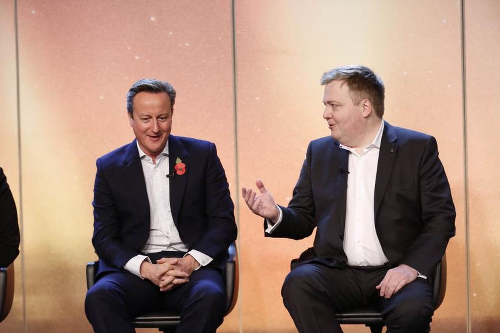 David Cameron og Sigmundur Davíð Gunnlaugsson á Northern Future Forum.