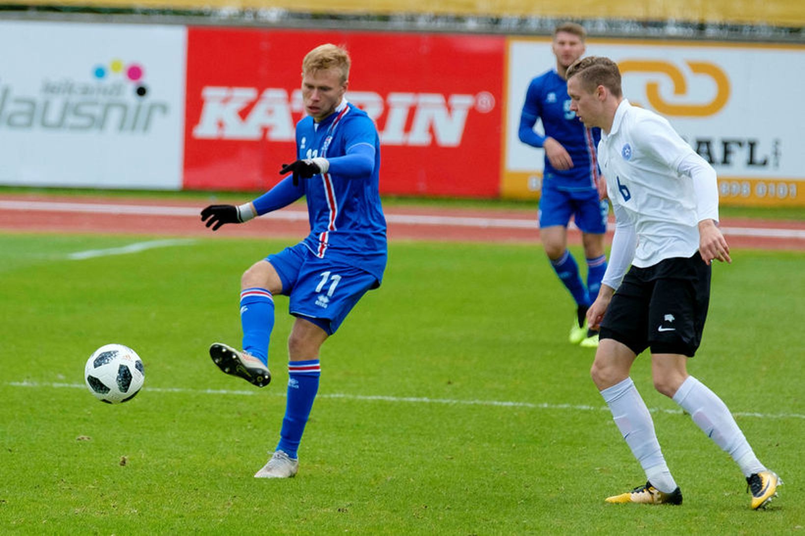 Jón Dagur Þorsteinsson í leik með U21 árs landsliðinu á …