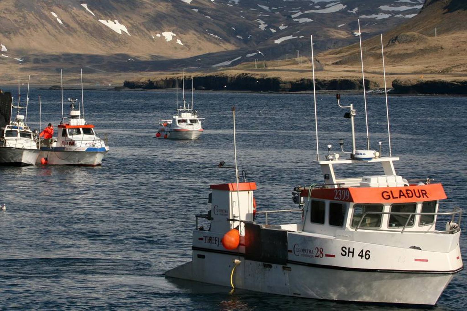 Floti strandveiðibáta hóf veiðar í dag.