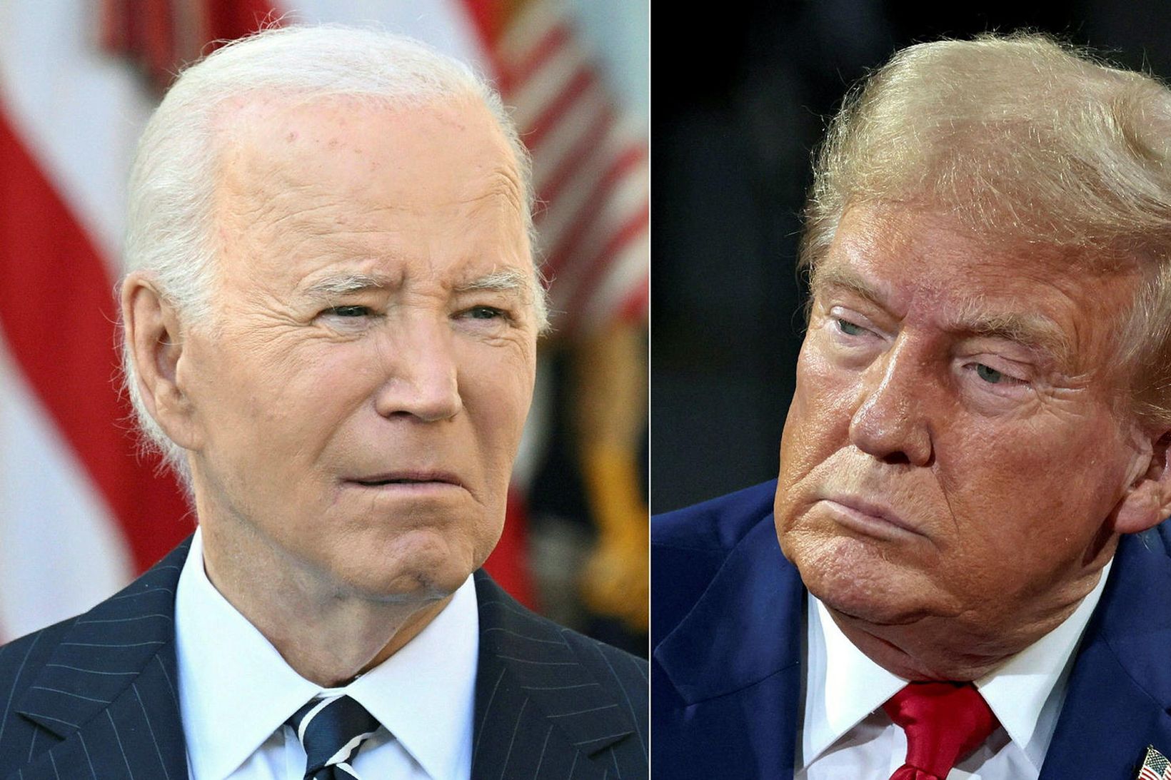 Biden og Trump hittast á miðvikudag.