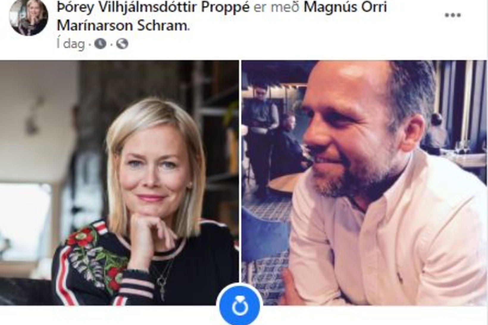 Þórey Vilhjálmsdóttir Proppé og Magnús Orri Schram.