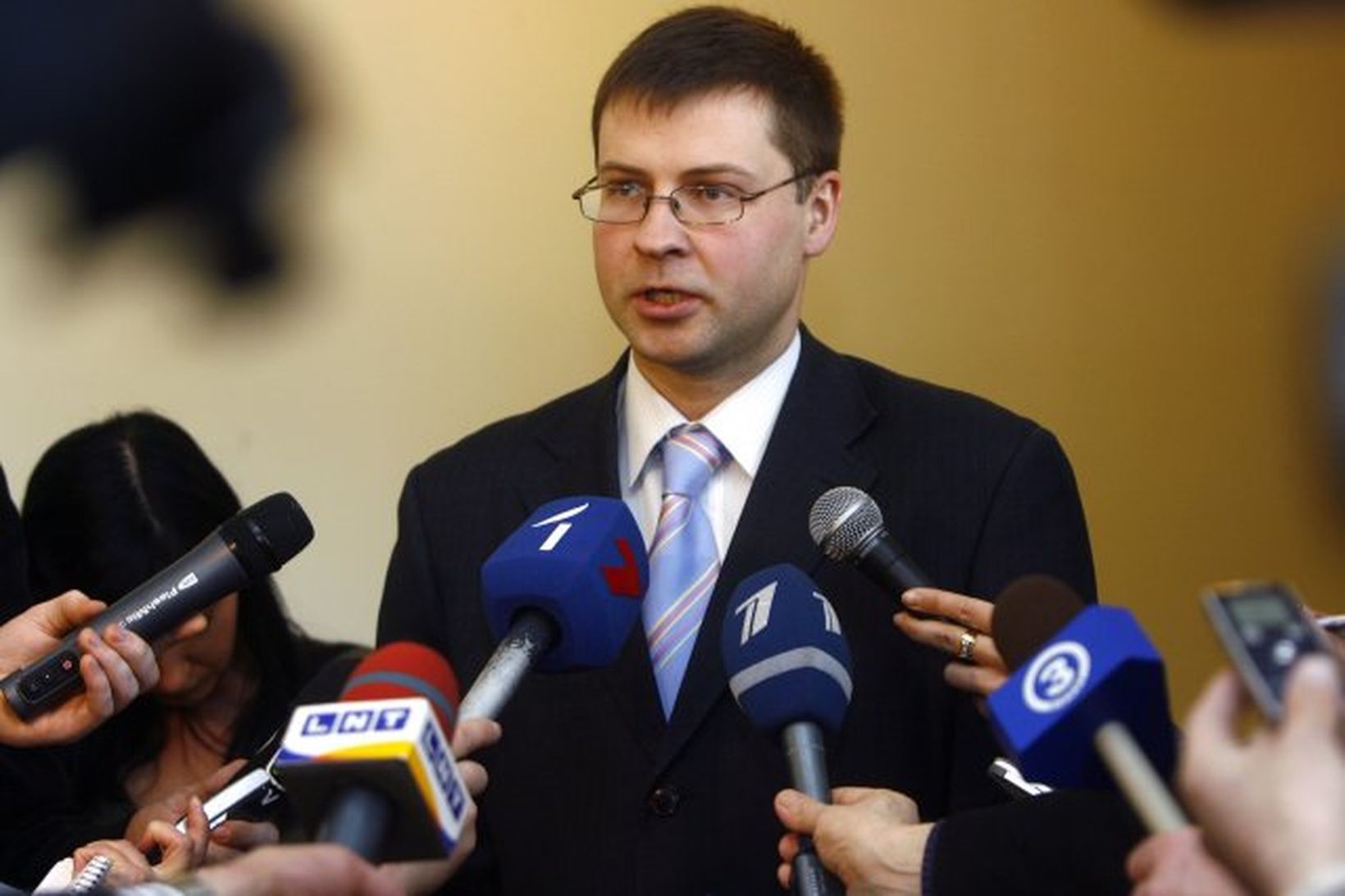 Valdis Dombrovskis, forsætisráðherra Lettlands.