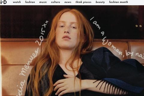 Icelandic actress, artist and model India Salvör Muenez in the French Connection Campaign.