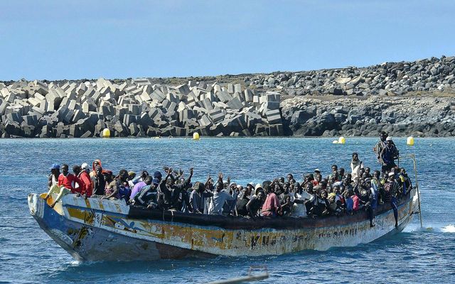 Mynd úr safni. Á fimmta tug manna fórust þegar tveimur bátum hvolfdi á Rauðahafi.