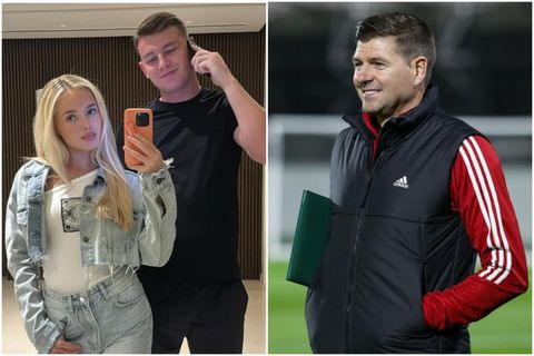 Lilly-Ella Gerrard, Lee Byrne og Steven Gerrard.