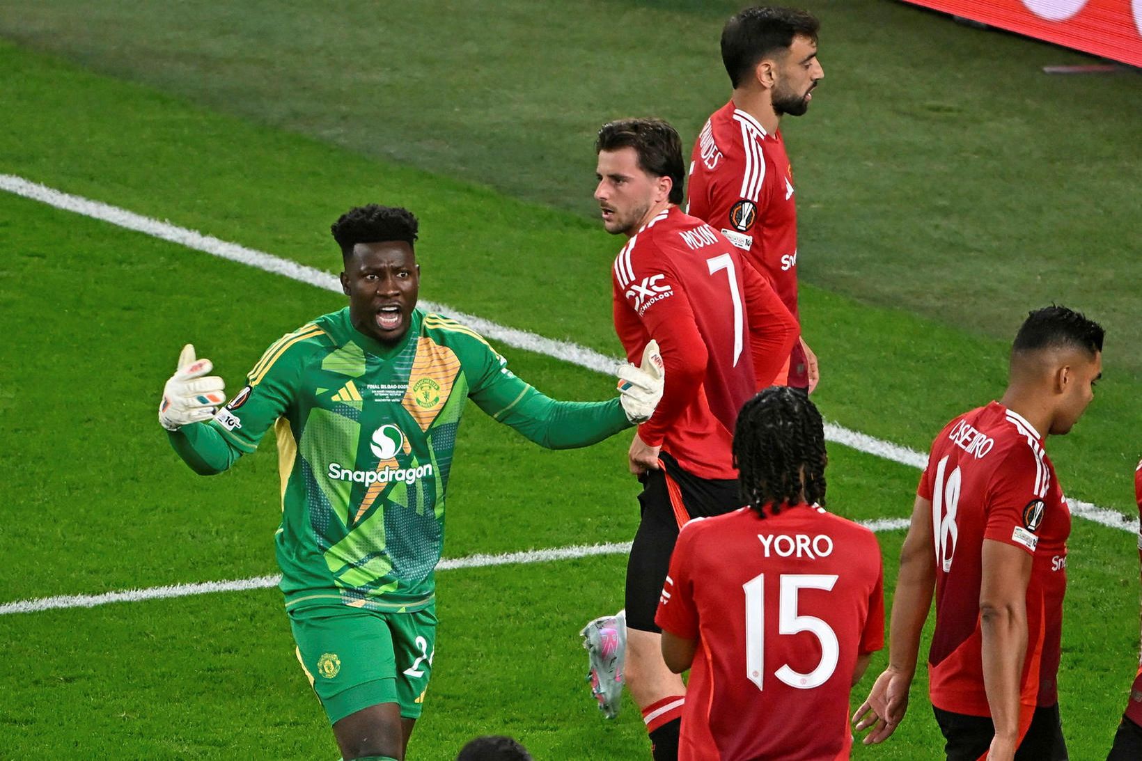 Andre Onana er að glíma við meiðsli.