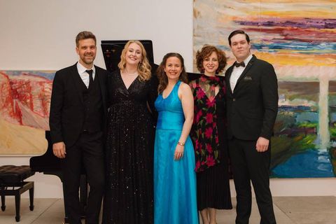 Jóhann Kristinsson, Bryndís Guðjónsdóttir, Guðrún Jóhanna Ólafsdóttir, Elena Postumi og Eggert Reginn Kjartansson komu fram …