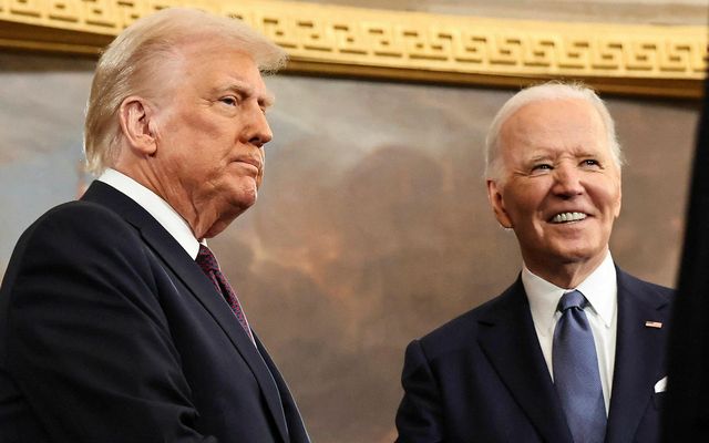 Donald Trump og Joe Biden.