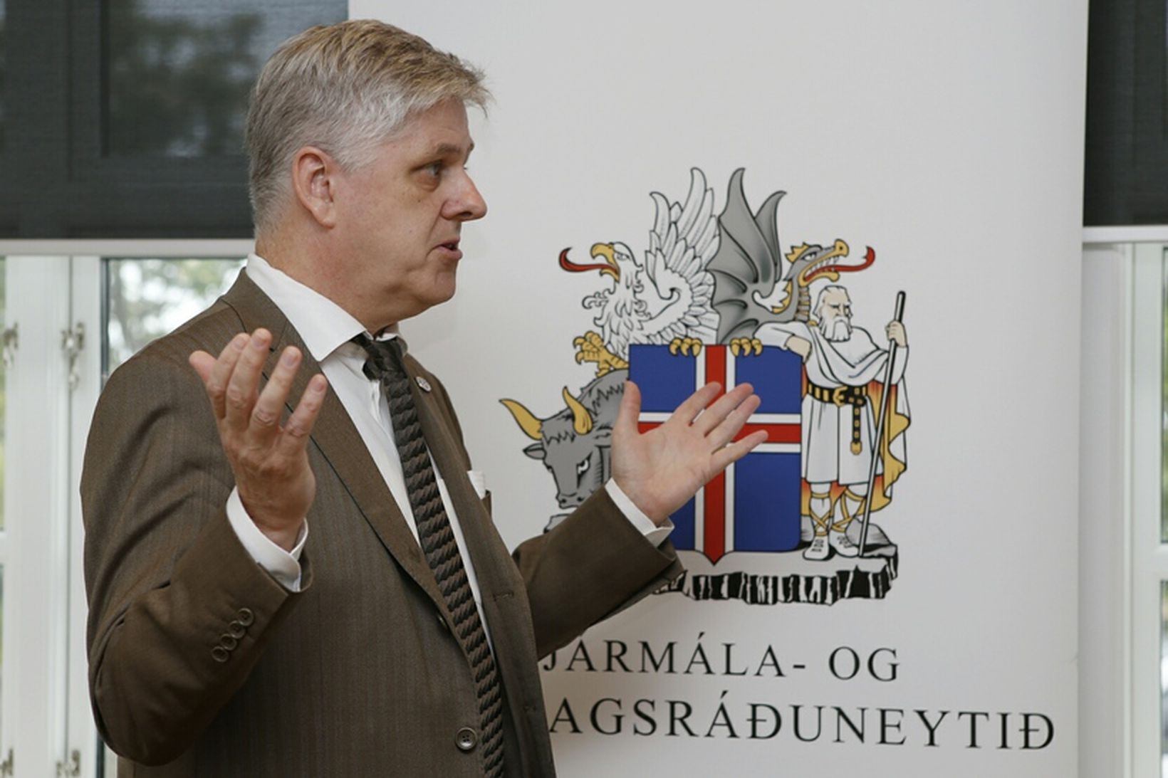 Benedikt Jóhannesson, efnahags- og fjármálaráðherra.