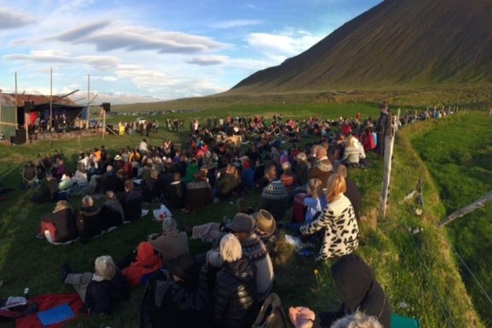 Drangey Music Festival er í fullum gangi.