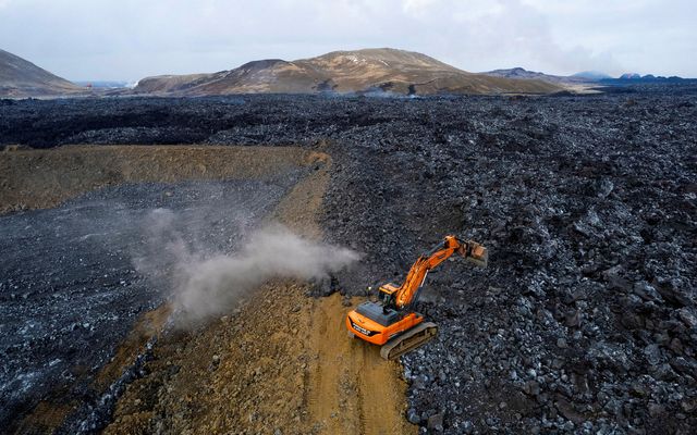 The Icelandic Met Office says the area around Sundhnúkagígar crater row is not safe for …