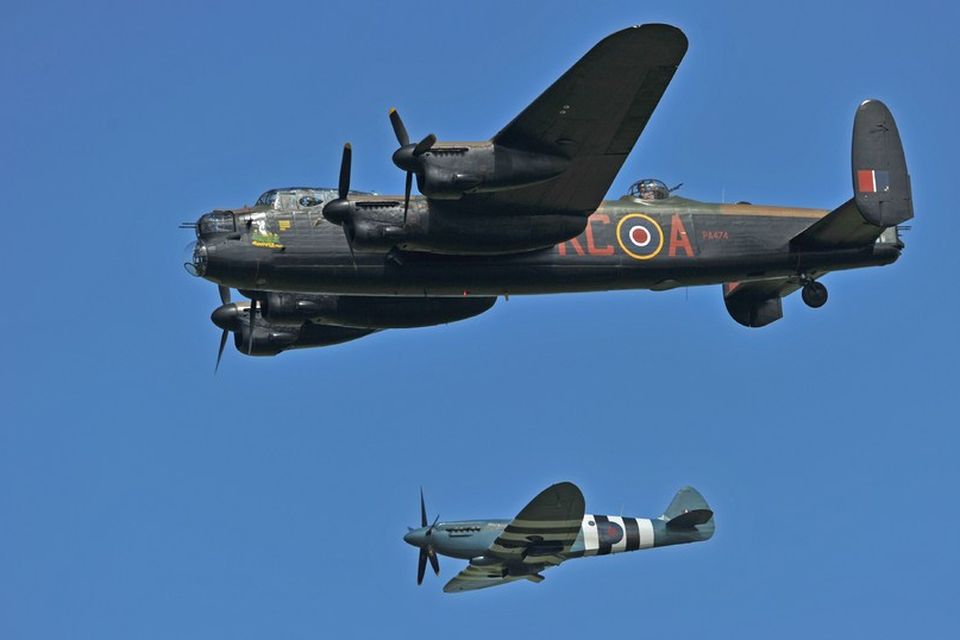 Avro Lancaster-sprengjuflugvél, önnur tveggja í flughæfu ástandi.