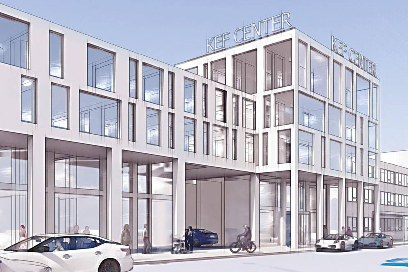 Drög að ferðaþjónustukjarnanum KEF Center.