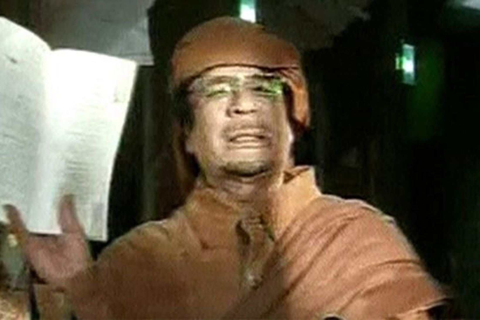 Múammar Gaddafi, leiðtogi Líbíu.
