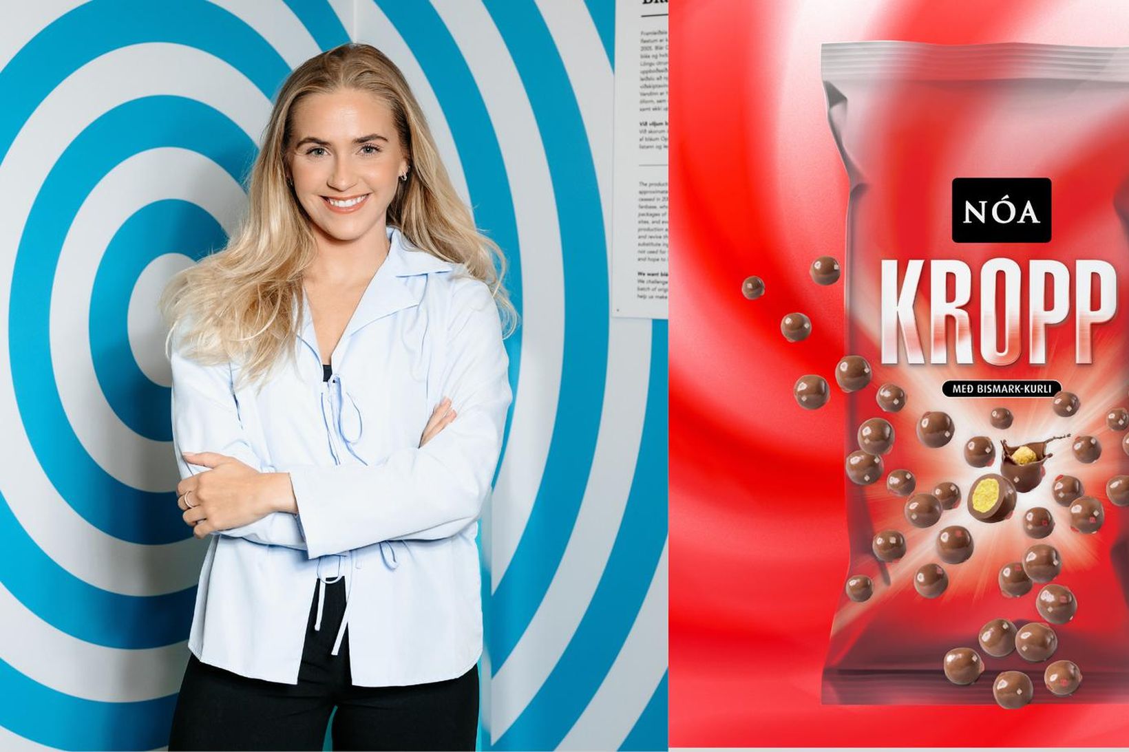 Birna María Másdóttir, markaðsstjóri hjá Nóa Síríus er ánægð með …