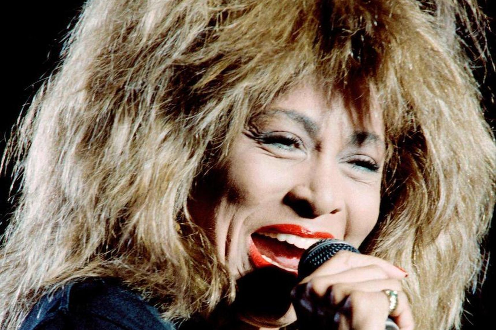 (FILES) US singer Tina Turner performs on July 9, 1987 …