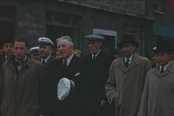 Heimsókn Sveins Björnssonar til Siglufjarðar árið 1944.