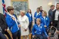 Forsetahjón kveðja Paralympics hópinn á Bessastöðum